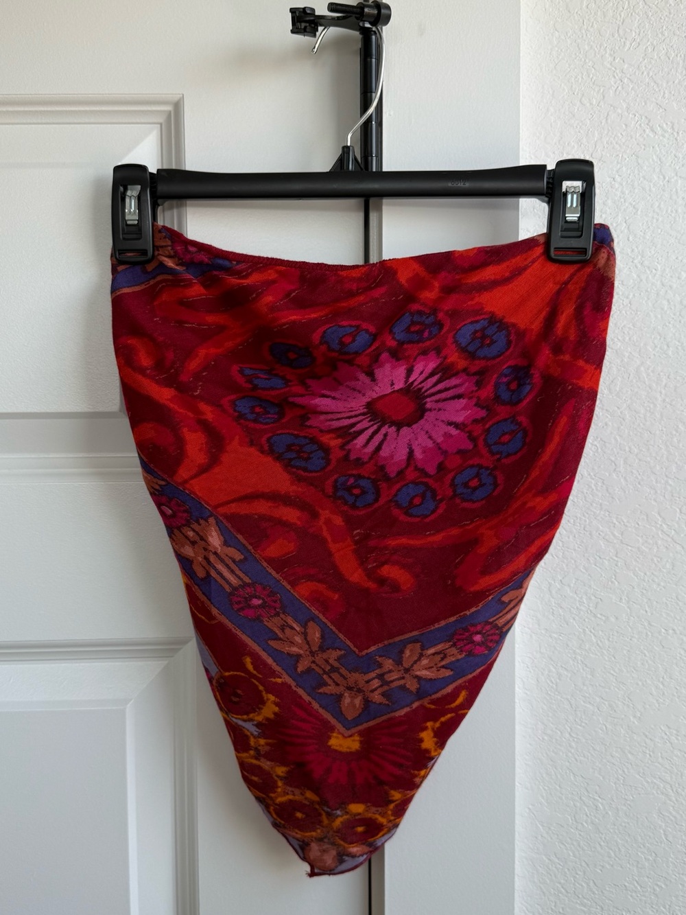 FP One Free People Red Bandana Tube Top Size Small